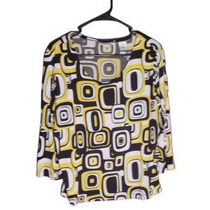 Laura Ashley L-XXL black and yellow 95% polyester